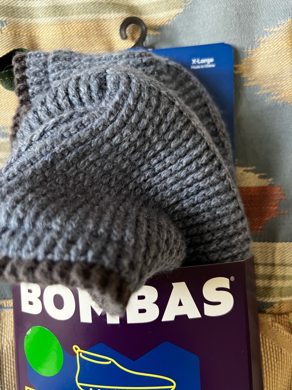 NWT Bombas Gripper Slipper Half Sock - Light Blue Mens Size XL - Picture 3 of 4